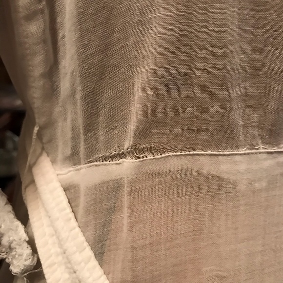 1930s Sheer Cotton Lace trim Dress - Picture 9 of 9